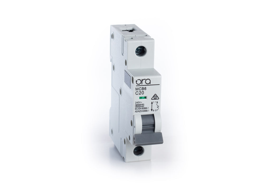 Ora Miniature Circuit Breaker 20A Rail Mount