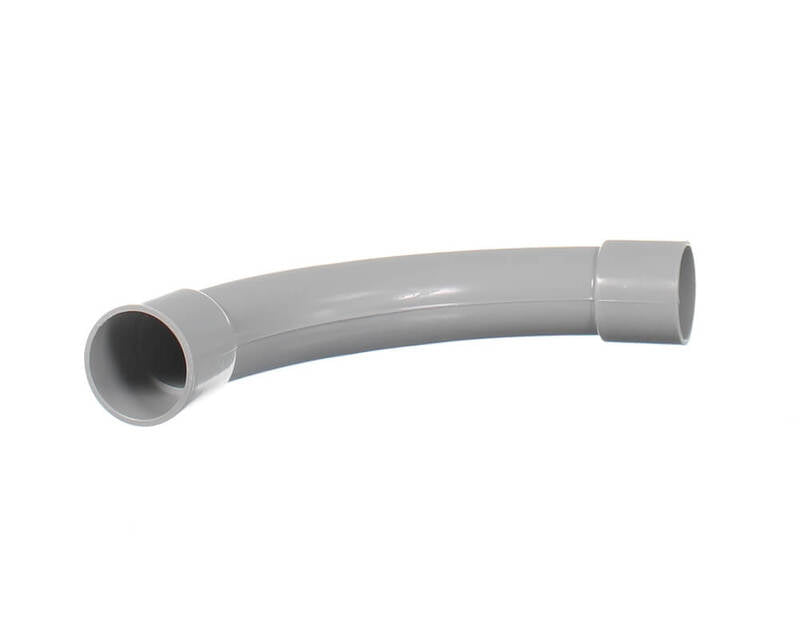 Plain Bend 25mm Grey (Pack Of 10)