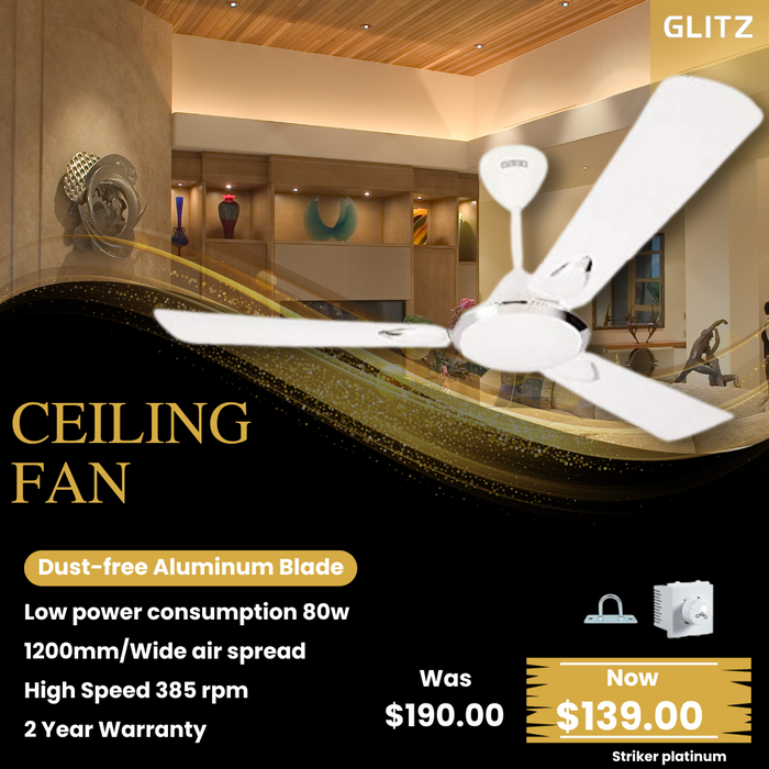 Usha Ceiling Fan (Stricker Platinum)