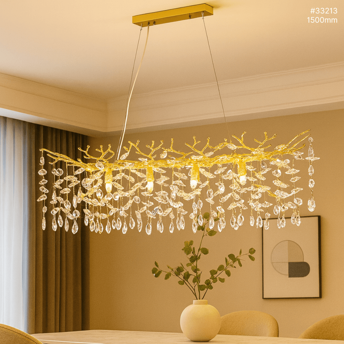 Modern Crystal Chandelier (#33213 1500mm)