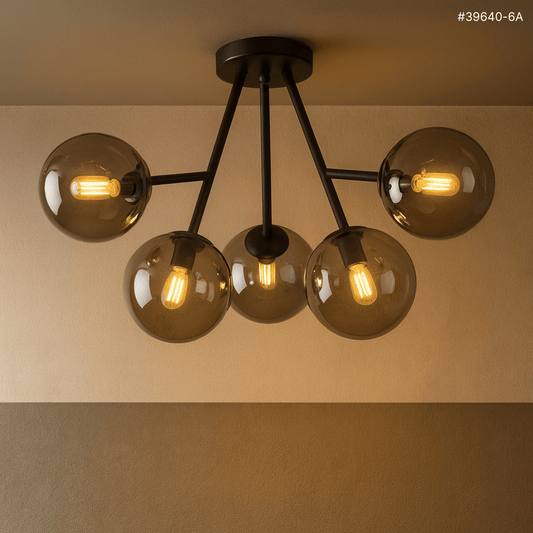 Gold + Tea Pendant Light (#39640-6A)