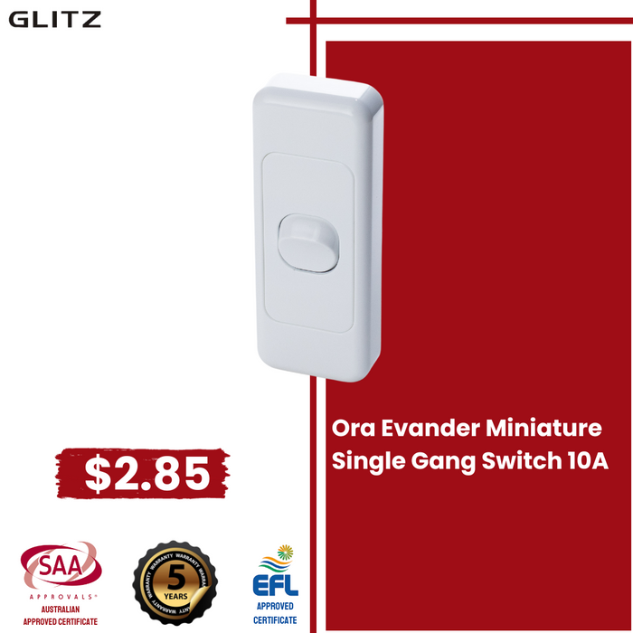 Ora Evander Miniature Single Gang Switch