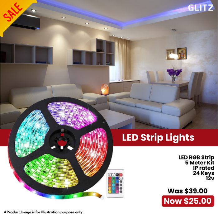 LED RGB Strip Light 5m Kit