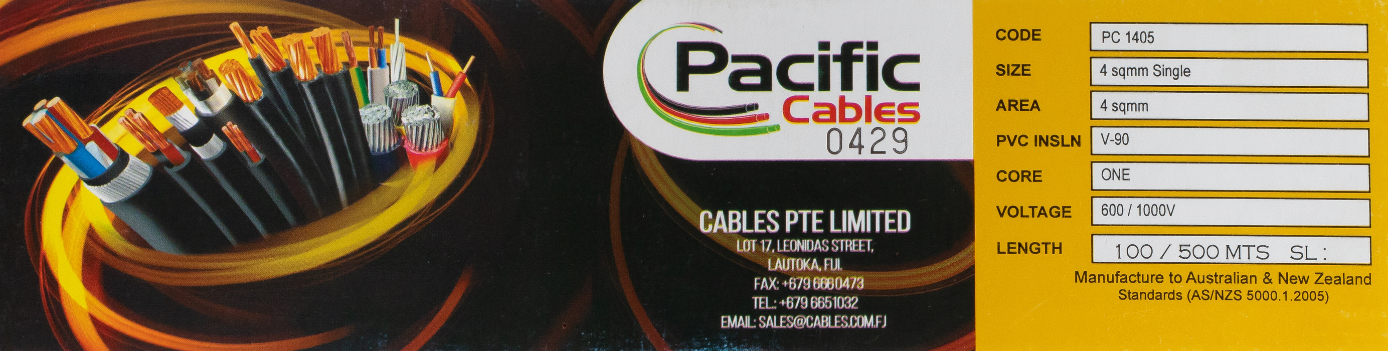 PVC Single Wire 4.0 mm Black (Per MTR)