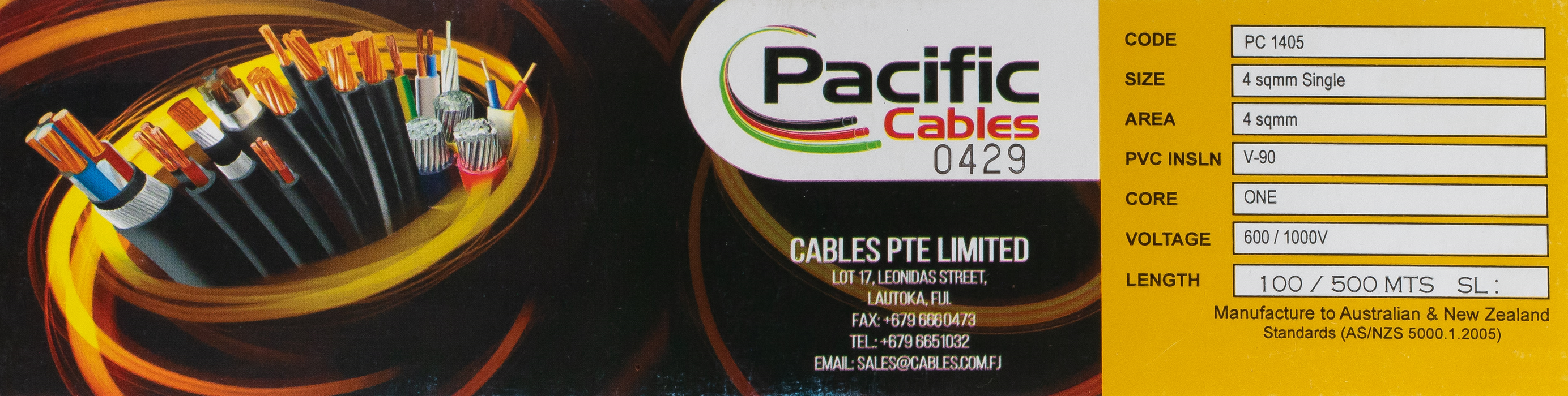 PVC Single Wire 4.0 mm Red (Per MTR)