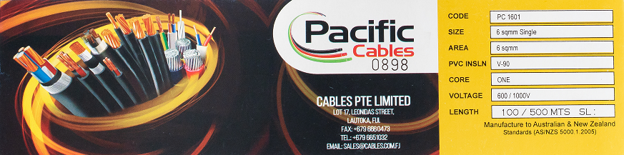 PVC Single Wire 6mm Black / 161 (Price Per MTR)