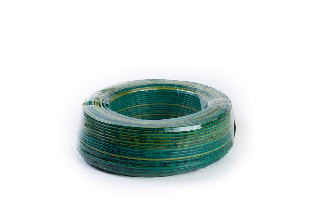 PVC Single Wire 6mm Green / 165 (Price Per MTR)